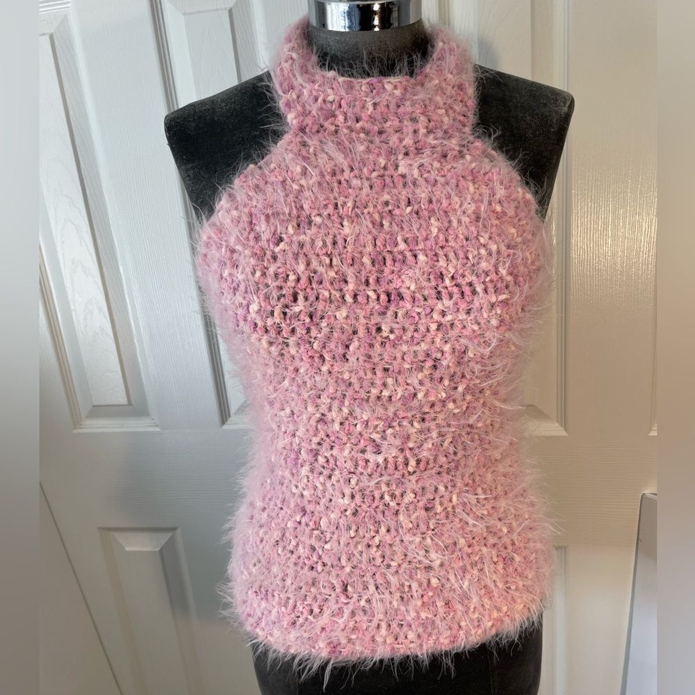 Janeen Barfield Crochet Halter Top Size Small